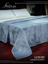 Lite Grey Luxury AC Dyed Fleece Blanket
